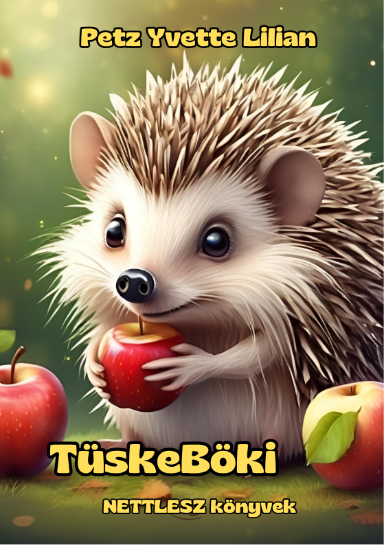 TüskeBöki - illusztrált mesekönyv borító, NETTLESZ könyvek