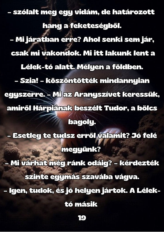 Belső oldal – a vakond