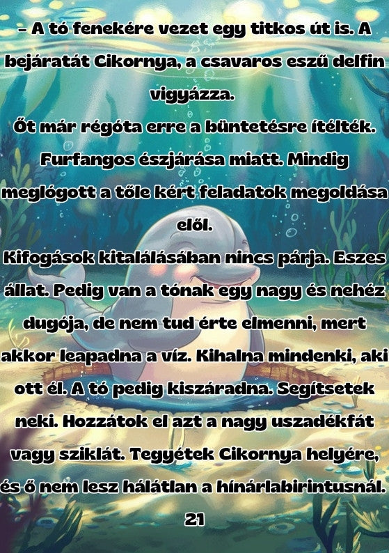 Belső oldal – Cikornya, a delfin