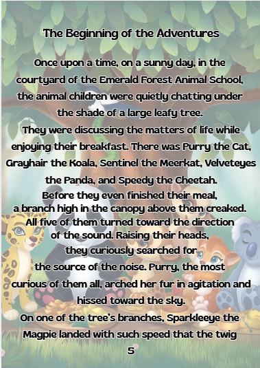 Volume One, illustrated inside page