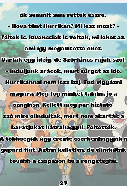 Kalandok a Smaragd erdőben – 1. kötet, illusztrált belső oldal
