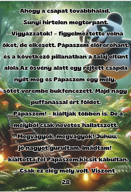 Kalandok a Smaragd erdőben – 1. kötet, illusztrált belső oldal