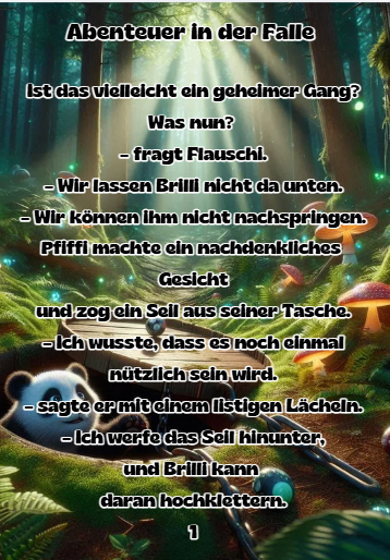 Abenteuer im Smaragdwald – Band 2, Innenseite