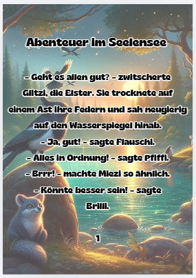 Abenteuer im Smaragdwald – Band 3, Innenseite