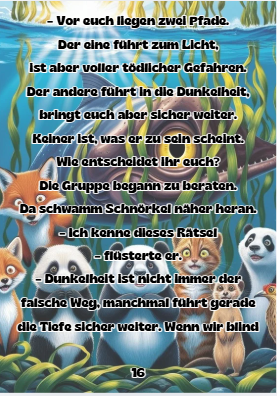 Abenteuer im Smaragdwald – Band 3, Innenseite