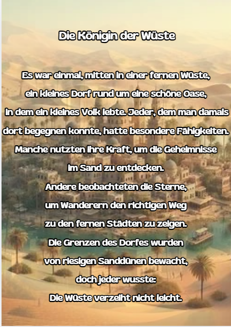 Die Königin der Wüste – illustriertes Märchenbuch