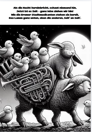 Die Ostergeschichte – gereimte, lehrreiche Malseiten